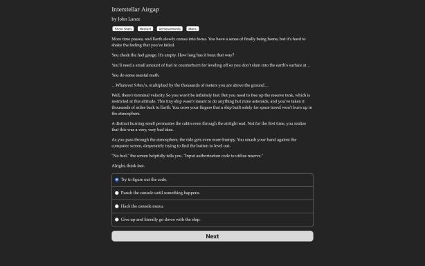 Interstellar Airgap PC Crack