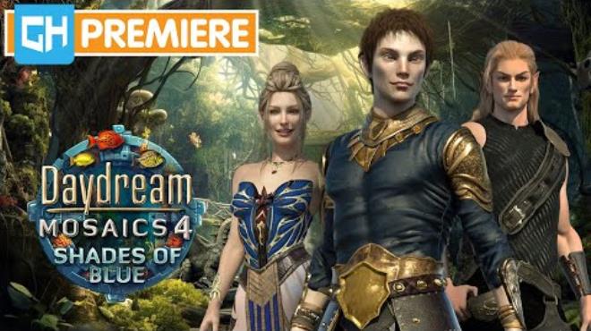 Daydream Mosaics 4 Shades of Blue Free Download