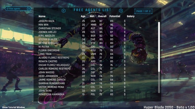 HyperBlade 2050 - Dystopian Sports Manager Torrent Download