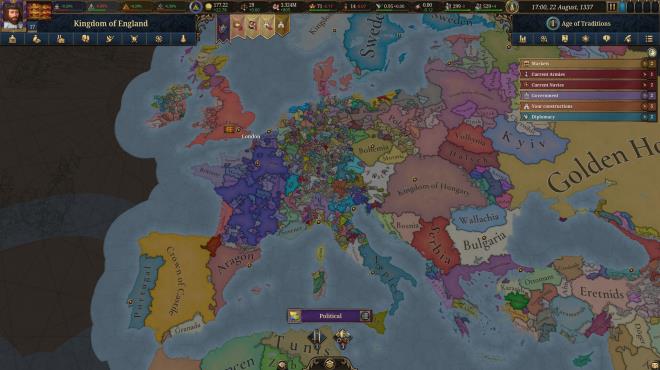 Europa Universalis V Update v1.0.8 PC Crack